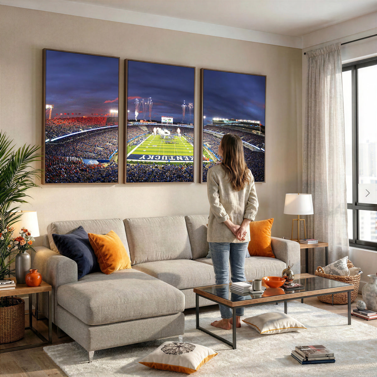 26008-MGV-CV-36X24 - Kroger Field Canvas Wall Art, Kentucky Stadium Wall Art