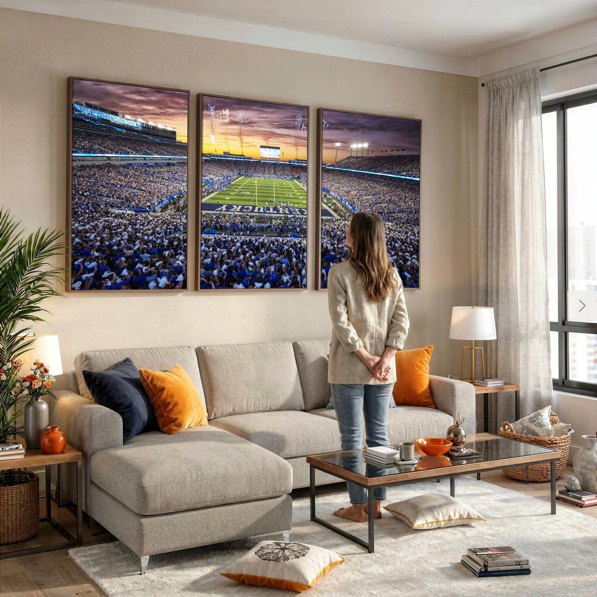 78524-MGV-CV-36X24 - Kroger Field Wall Art Print, Kentucky Stadium Wall Art
