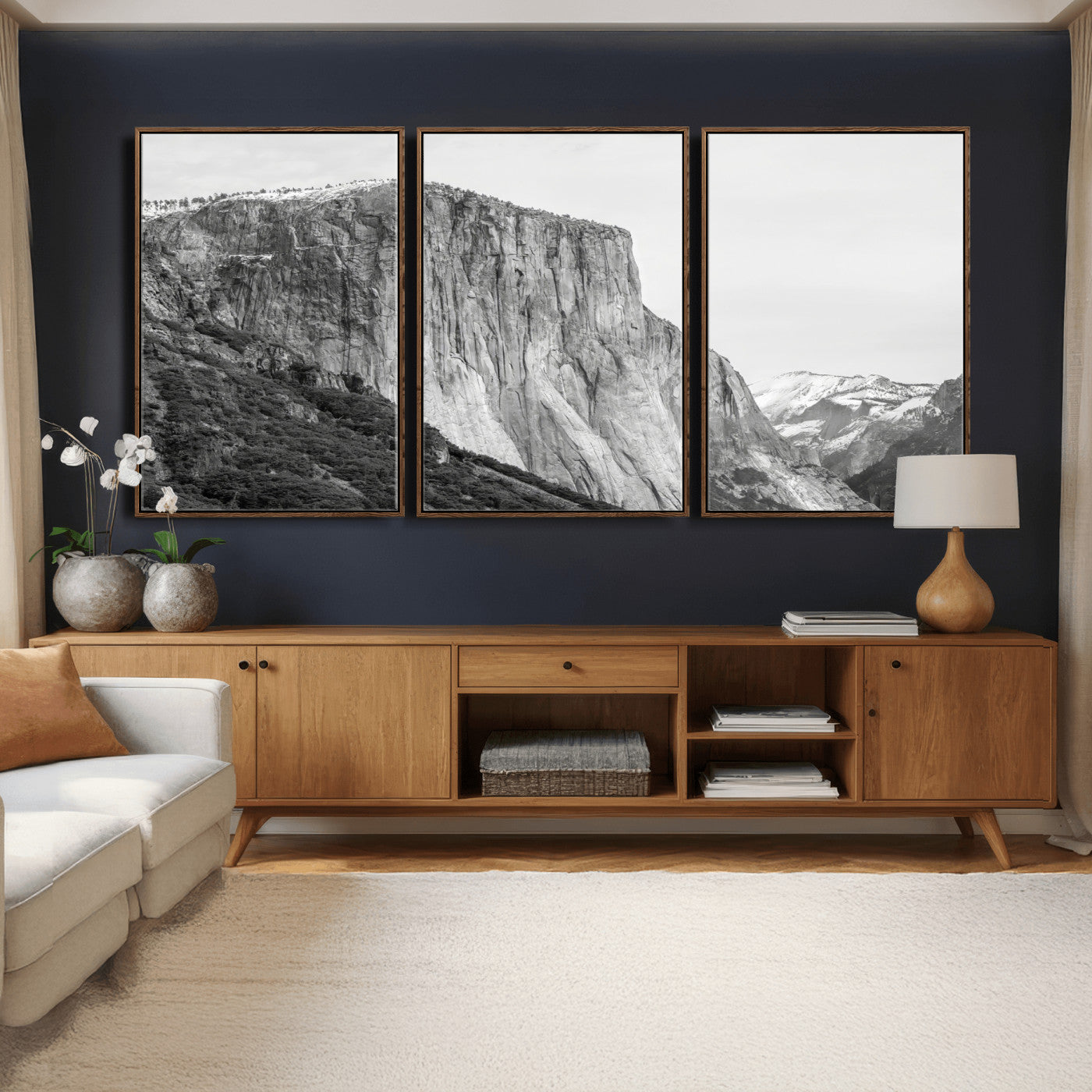 39393420-MGV-CV-36X24 - El Capitan Yosemite Mountain Wall Art – Yosemite Cliff Canvas Print, Rugged Terrain and Timeless Wilderness Decor for Office, Living Room or Cabin