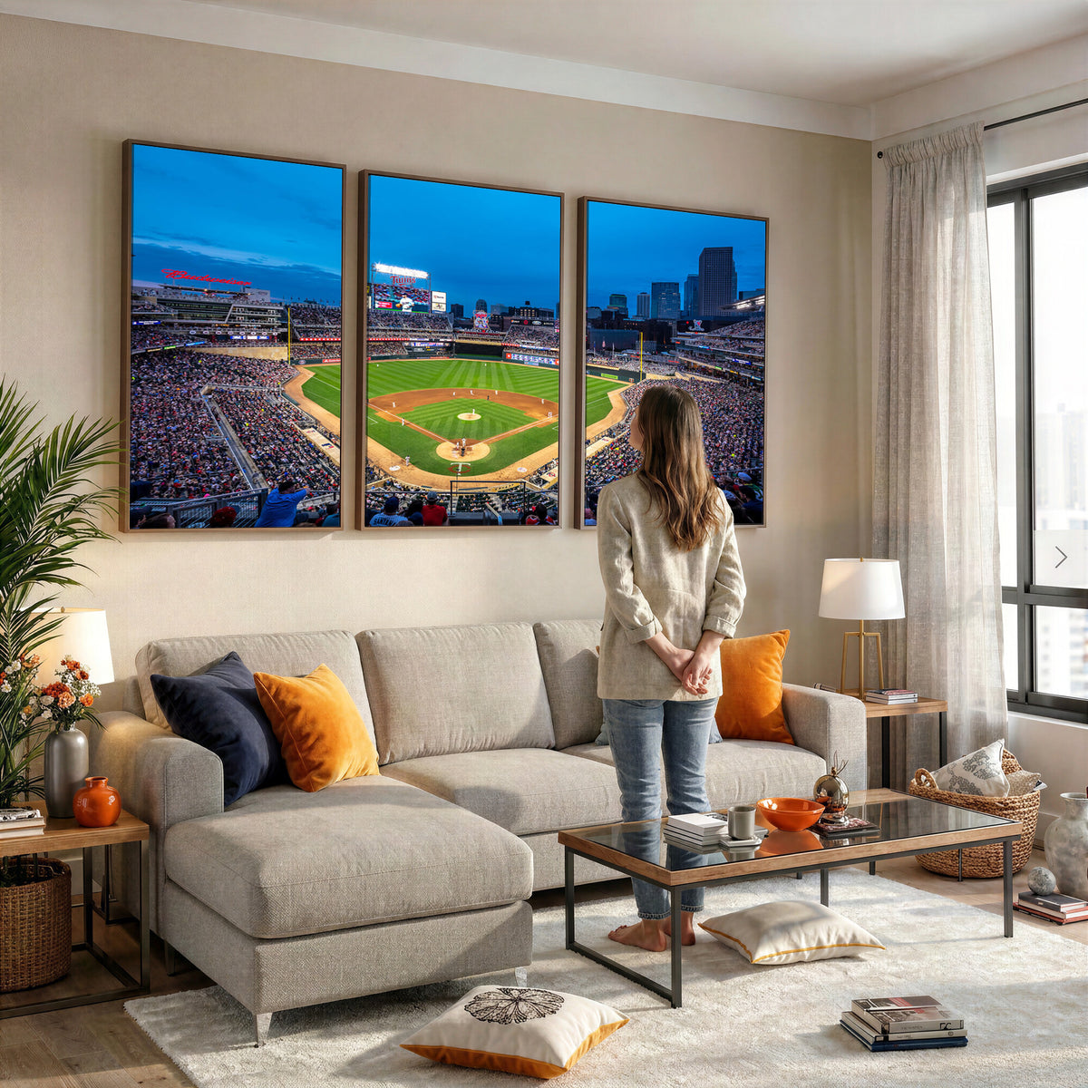 77273035-MGV-CV-36X24 - Target Field Stadium Wall Art Canvas Print, Minnesota Twins