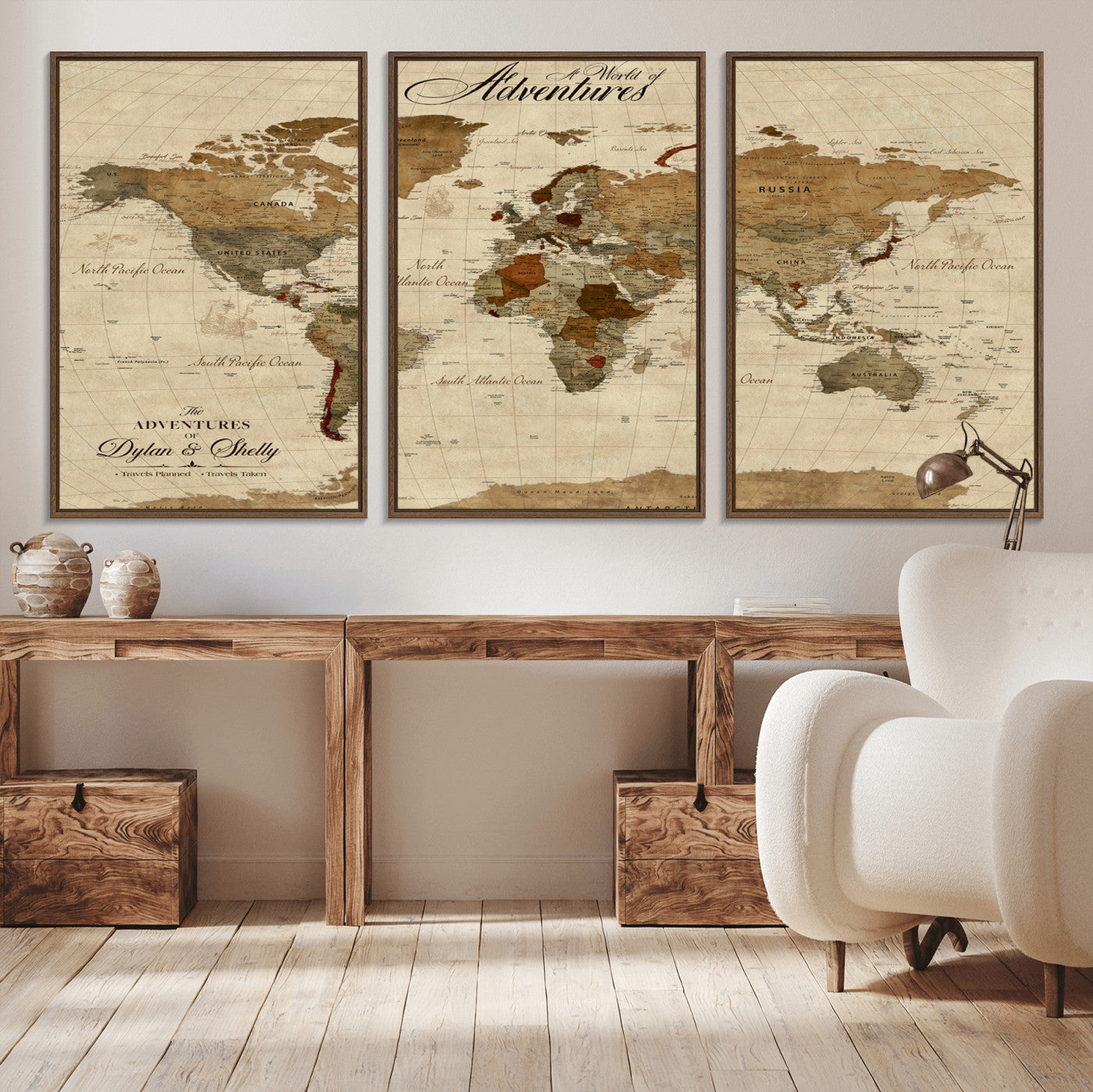 86359095-MGV-CV-36X24-Bison Wall Art Canvas Print, Buffalo Canvas Print Print, Framed American Bison Decor Art Print, Large Frontier Style Printing Perfect