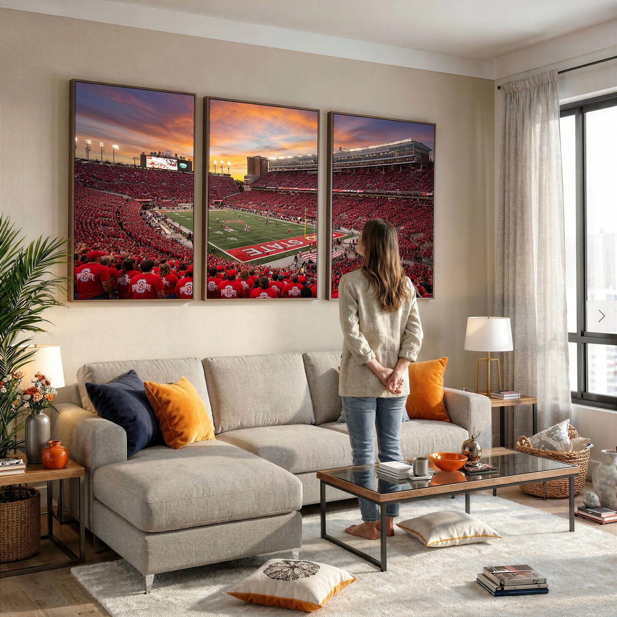 73119077-MGV-CV-36X24 - Stadium Wall Art Canvas Print