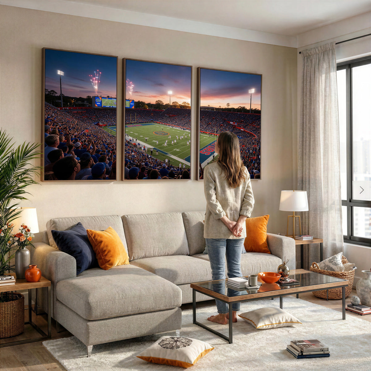 76151234-MGV-CV-36X24 - Stadium Wall Art Canvas Print