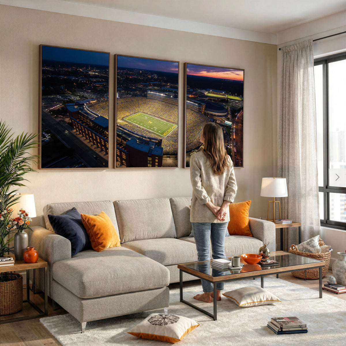 61127284-MGV-CV-36X24 - Stadium Wall Art Canvas Print