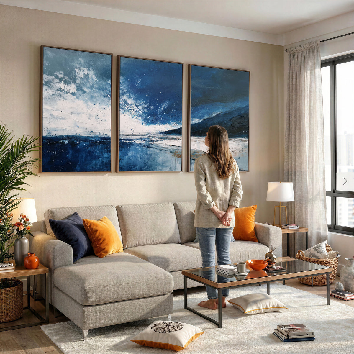76136620SS-_Poster-30x20 - Extra Large Abstract Wall Art Canvas Print