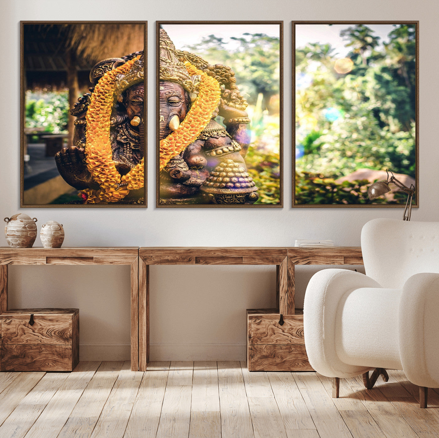 -Hinduism Statue Wall Art Canvas Print