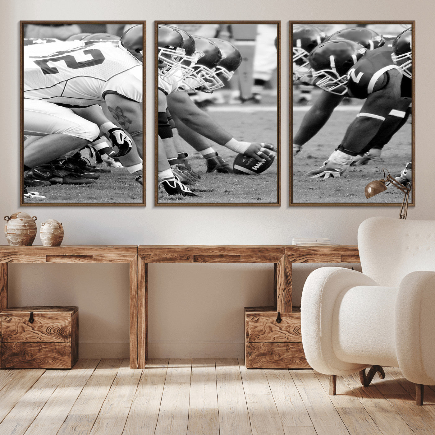 97432-MGV-CV-36X24-American Football Player Wall Art Canvas Print