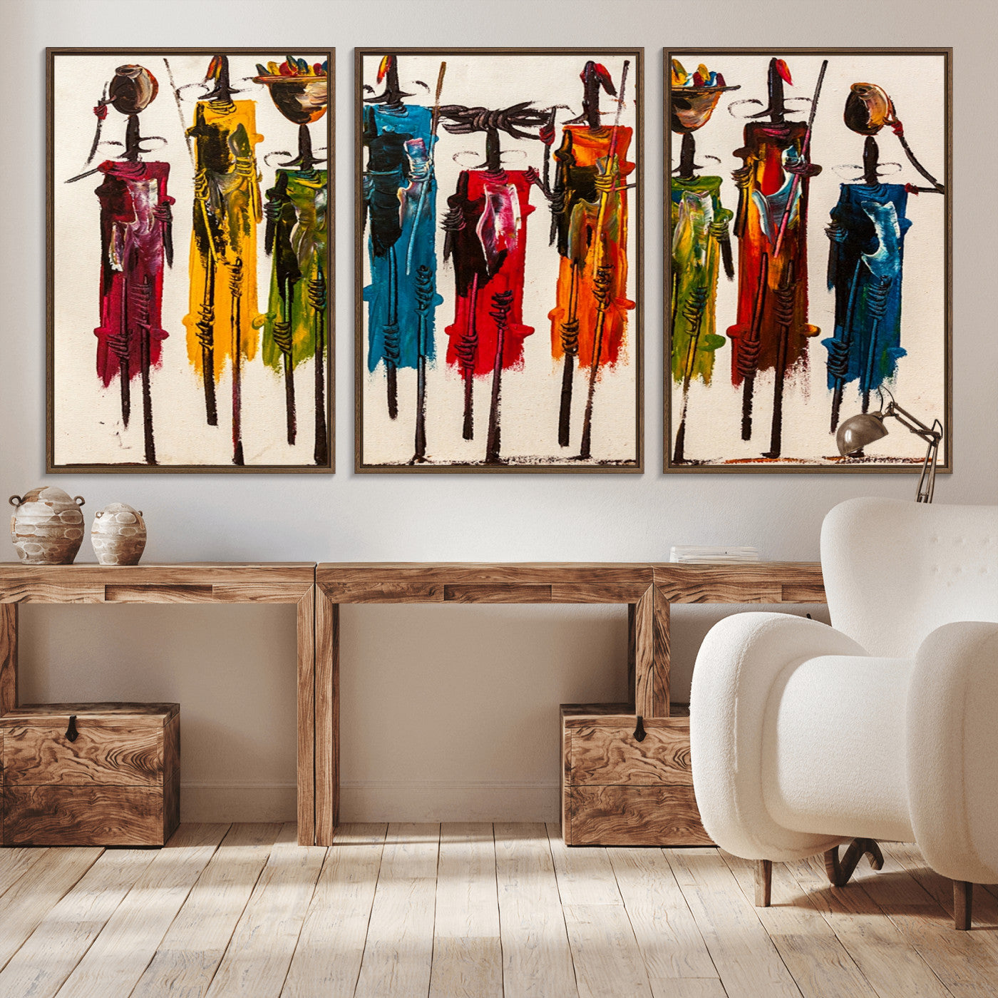 91926-MGV-CV-36X24-Abstract African Women Wall Art Canvas Print