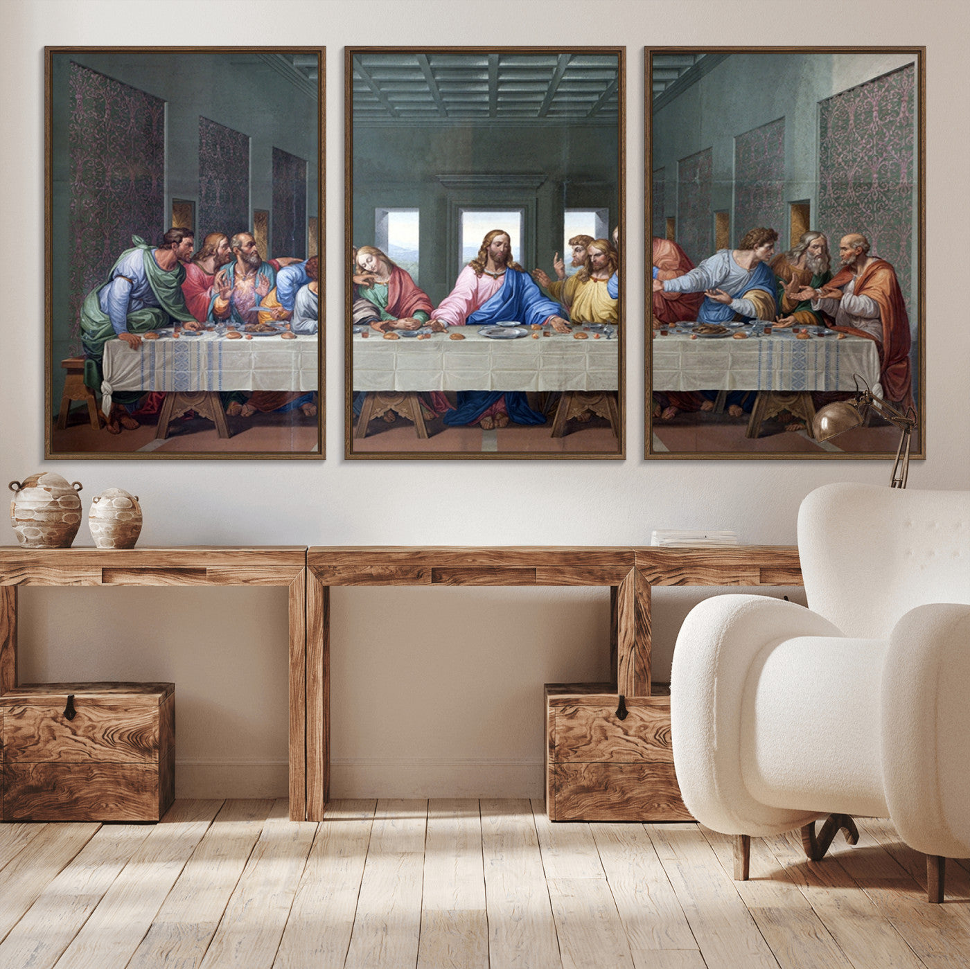 30401-MGV-CV-36X24-The Last Supper Multi Panel Canvas Wall Art