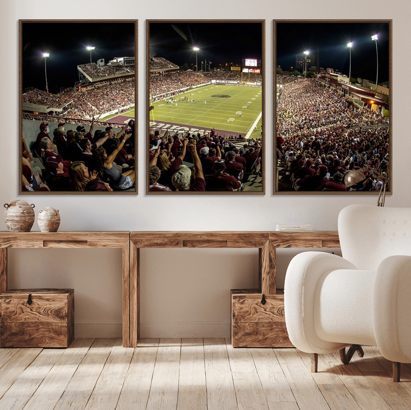 94126-MGV-CV-36X24-Washington-Grizzly Stadium Canvas Print, American Football Wall Art Canvas Print, Stadium Sport Wall