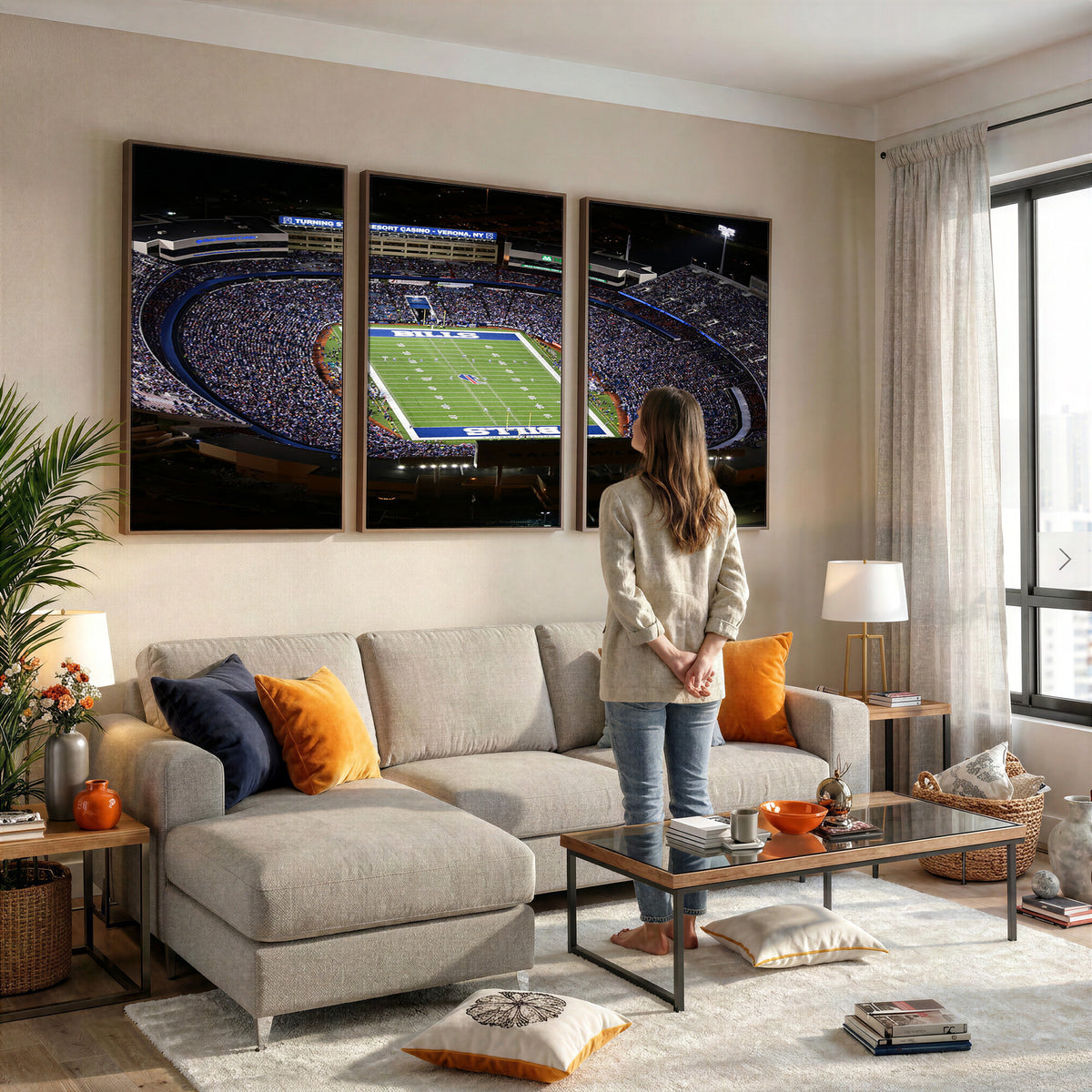 19030-MGV-CV-36X24 - Buffalo Bills NFL Football Team Print, Highmark Stadium