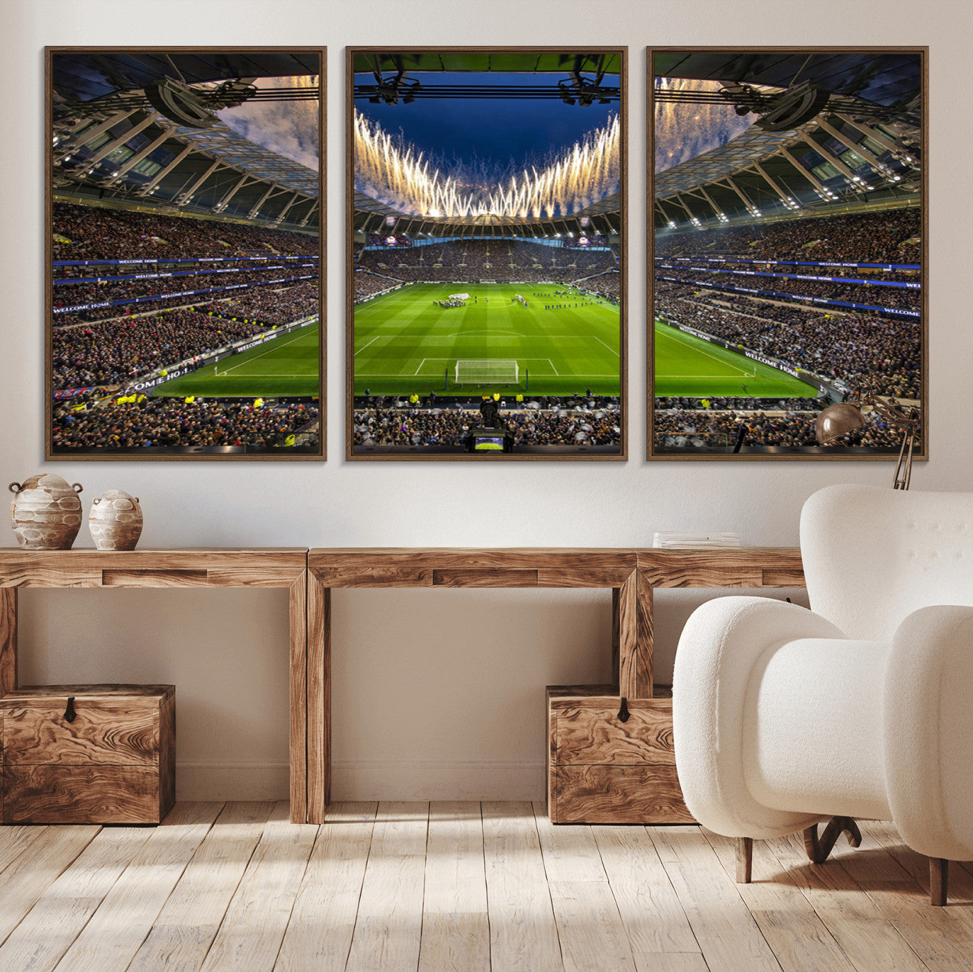 MGV-FC-60X30-3P - Tottenham Hotspur Football Team Print - London Tottenham Hotspur Stadium Wall Art Canvas Print