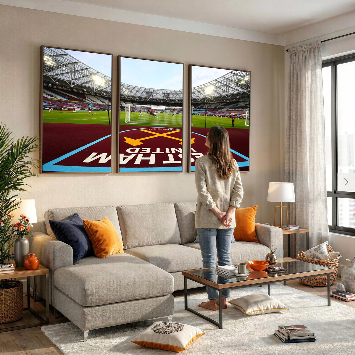 77367-MGV-CV-36X24 - West Ham United FC Stadium Canvas Wall Art, London Stadium