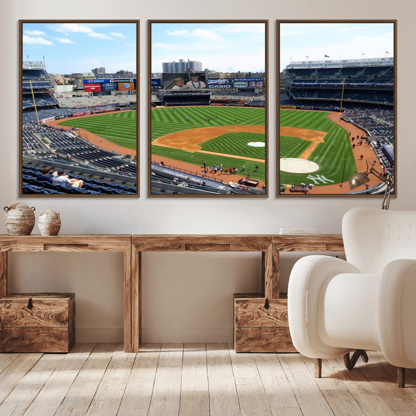 MGV-FC-60X30-3P - Buffalo Bills Stadium Wall Art - Buffalo Bills Decor- NFL Fans Gift, Perfect Sports Decor for Living