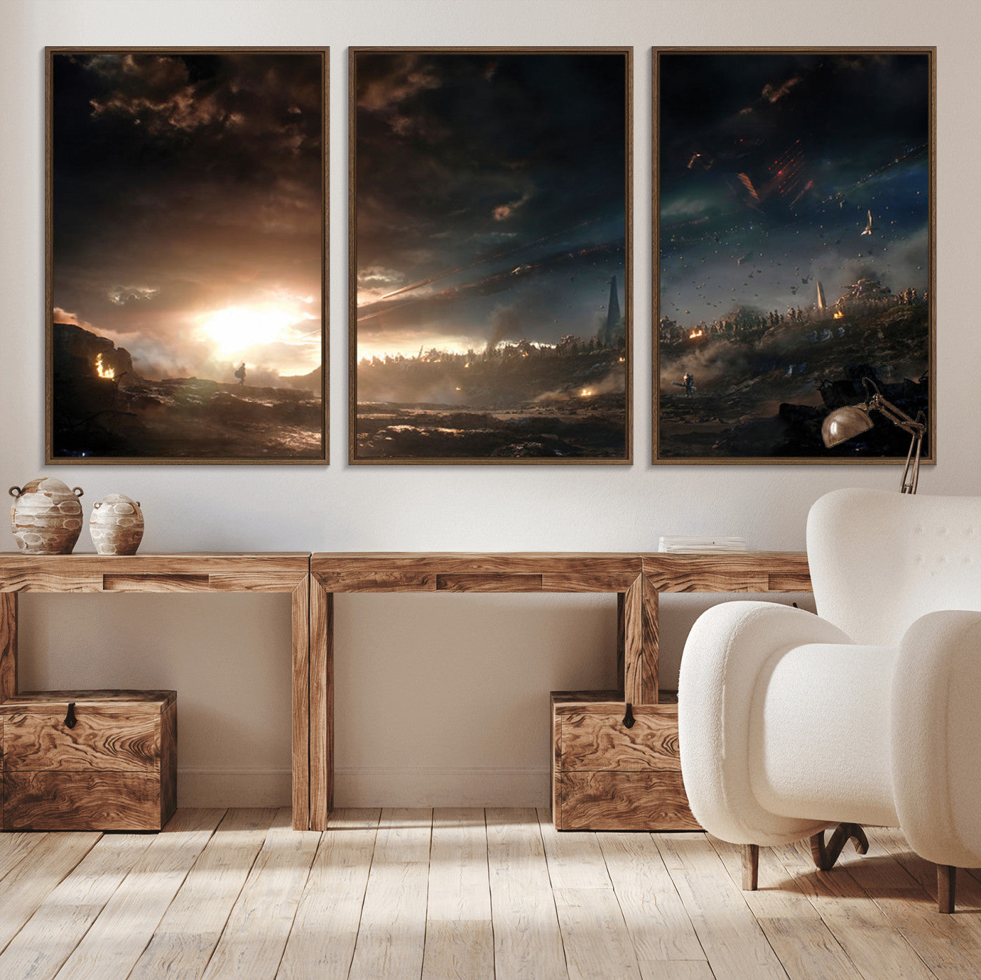 58617-MGV-CV-36X24-Avengers Planet Wall Art Canvas Print