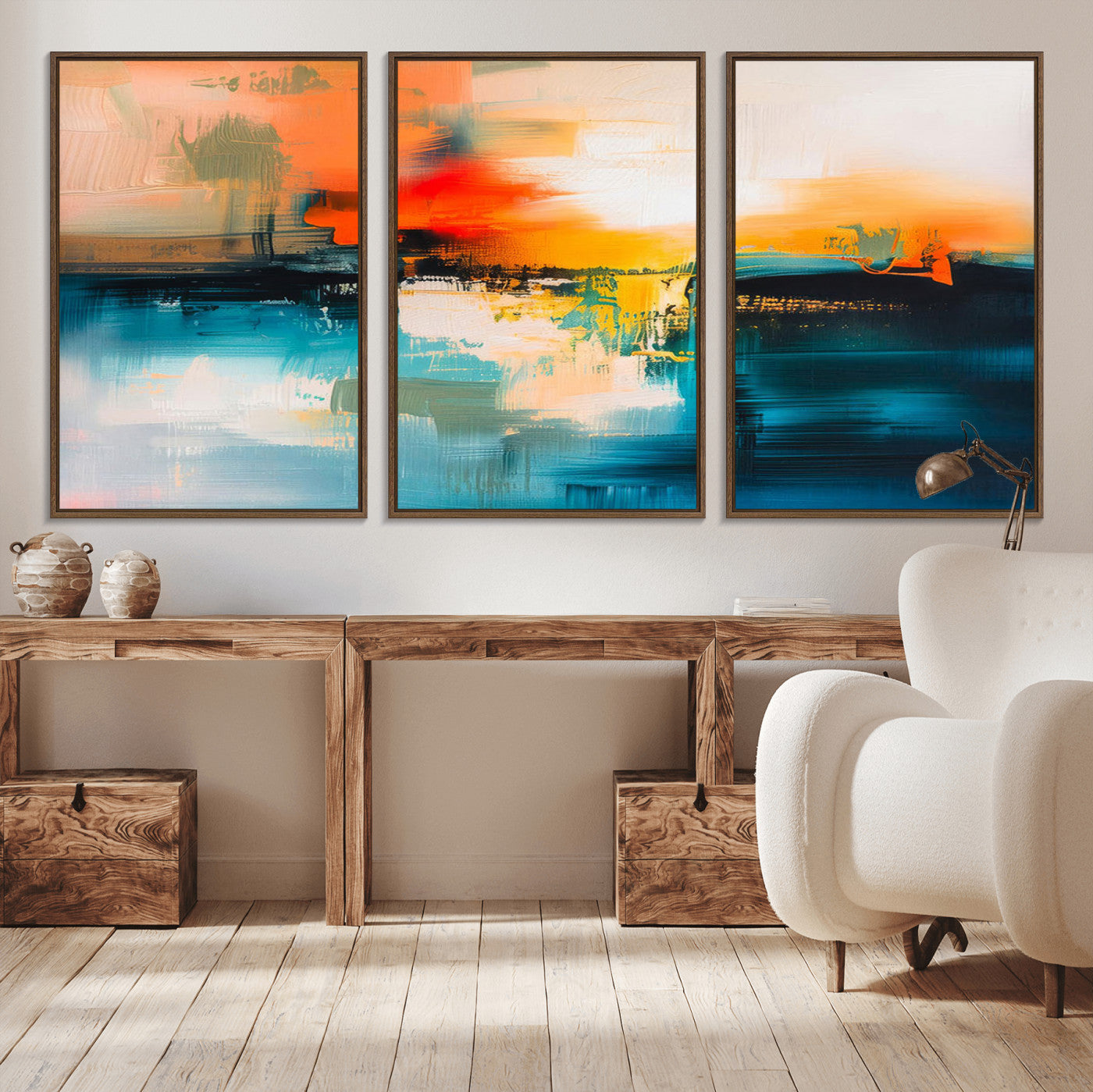 37083-MGV-CV-36X24-Colorful Abstract Wall Art | Bold Modern Canvas Print | Ready to Hang and Framed for Living Room or