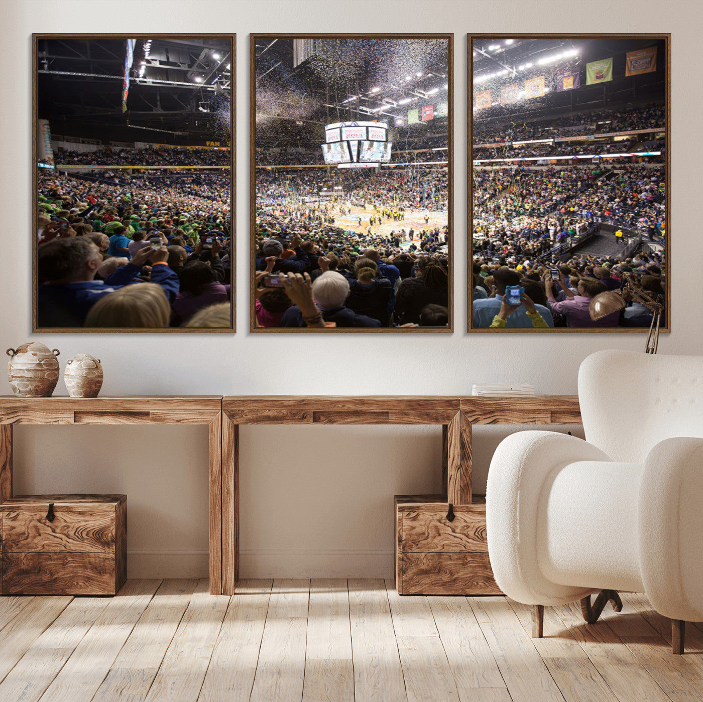 MGV-FC-60X30-3P - Bridgestone Arena Wall Art Canvas | Nashville Predators Hockey Team Print | Canvas Print | Ready to