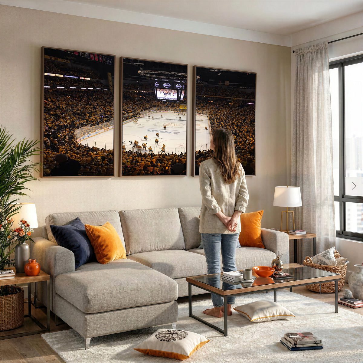 99407-MGV-CV-36X24 - Bridgestone Arena - Nashville Predators Hockey Team Print - Nashville Wall Art Canvas Print
