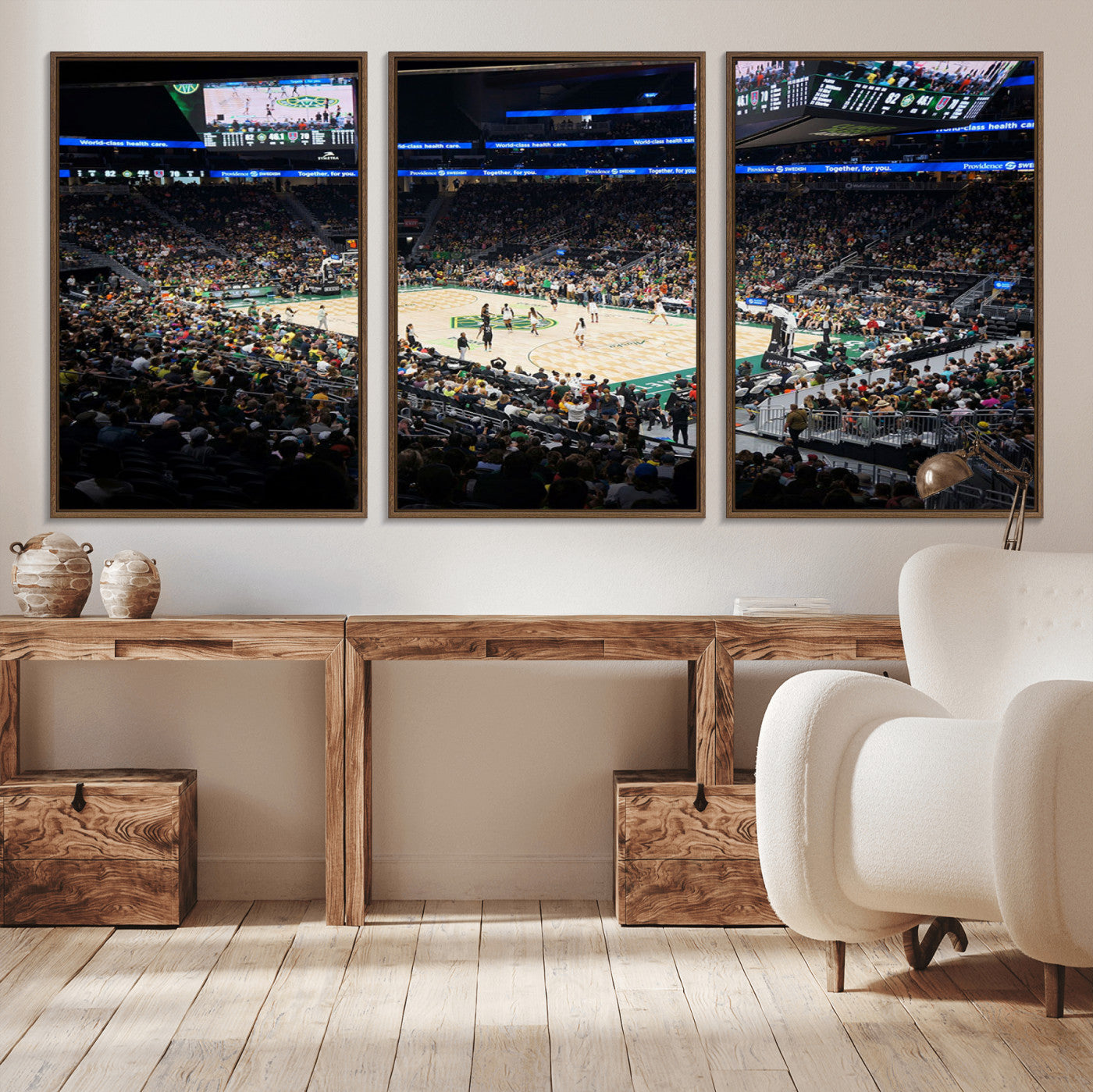 MGV-FC-60X30-3P - Climate Pledge Arena | Washington Seattle Kraken Hockey Stadium Wall Art | Canvas Print | Ready to