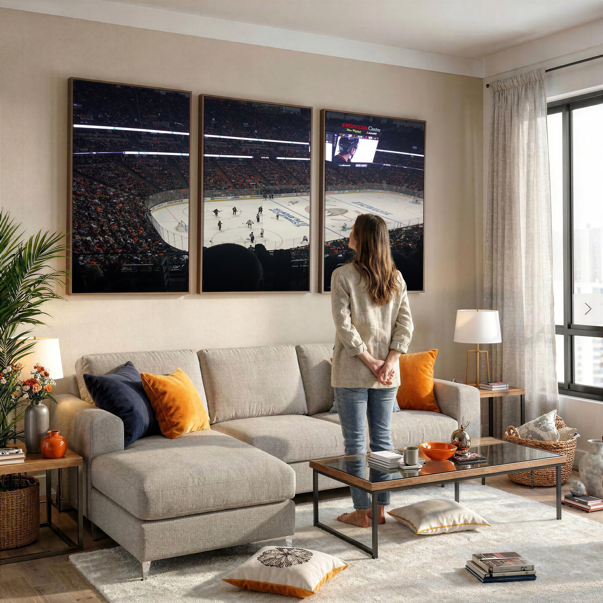 24634-MGV-CV-36X24 - Honda Center California Anaheim Ducks Hockey Stadium Wall Art