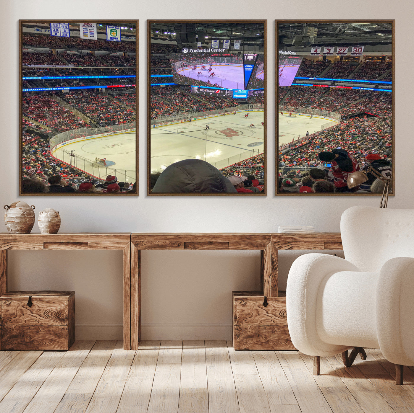 29638-MGV-CV-36X24-Prudential Center Newark New Jersey Devils Hockey Stadium, New Jersey Devils Hockey Stadium Canvas