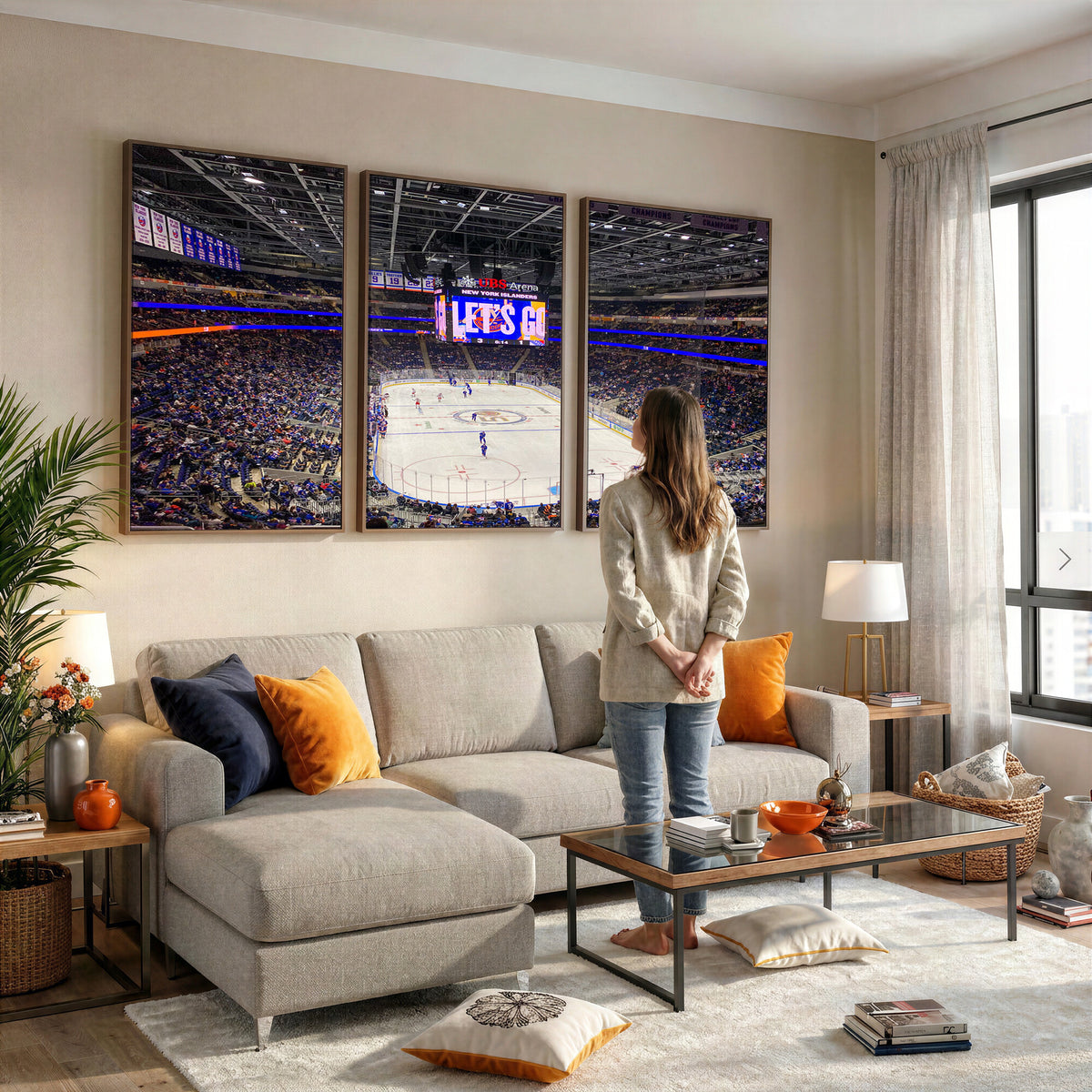 78692-MGV-CV-36X24 - UBS Arena Elmont New York Islanders Ice Hockey Wall Art, UBS Arena Elmont Wall Art Canvas Print