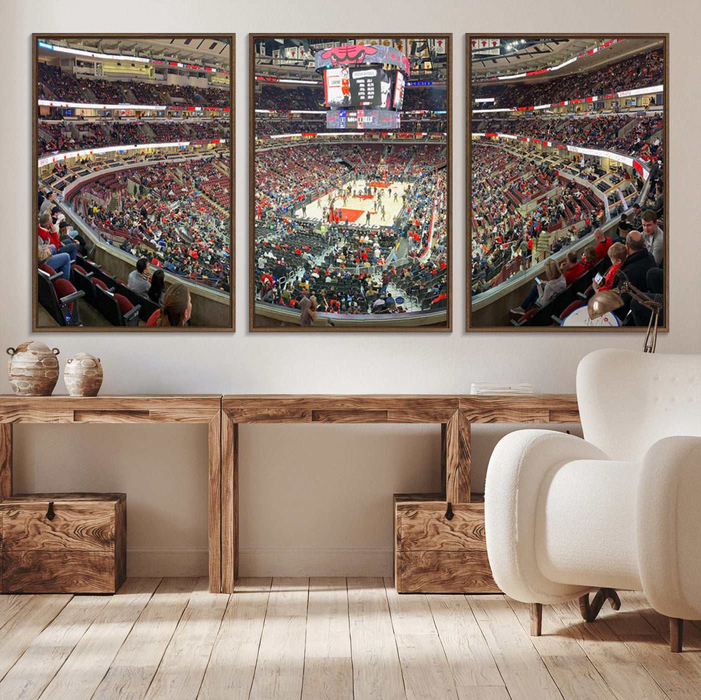 43481-MGV-CV-36X24-United Center Chicago Bulls Stadium Wall Art Canvas Print
