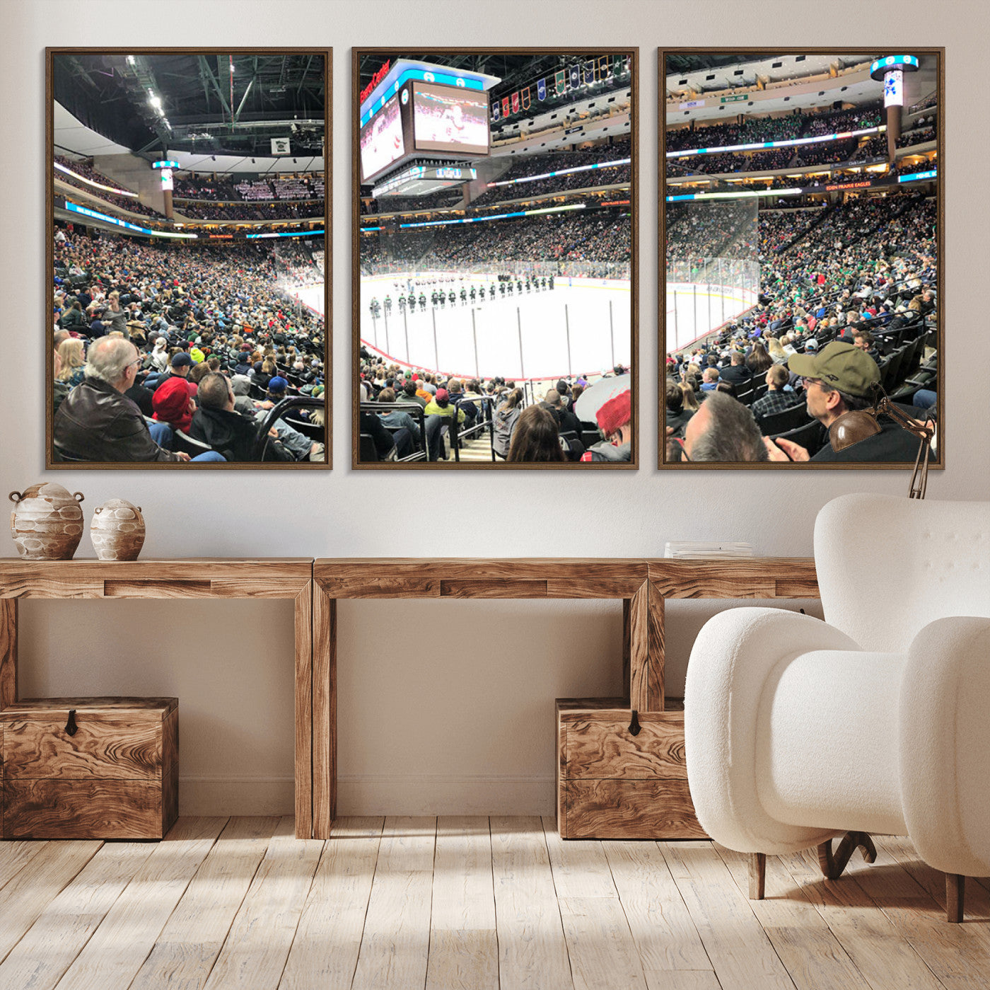 44414-MGV-CV-36X24-Xcel Energy Center St Paul Minnesota Wild Ice Hockey Stadium Canvas, Minnesota Wild Ice Hockey