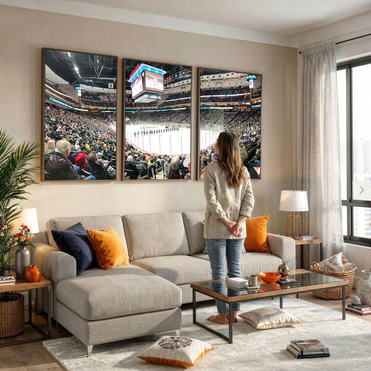 44414-MGV-CV-36X24 - Xcel Energy Center St Paul Minnesota Wild Ice Hockey Stadium