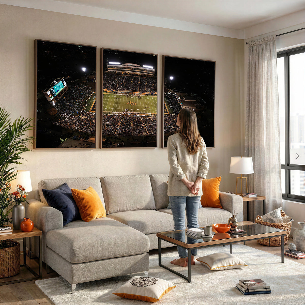 20605-MGV-CV-36X24 - Wake Forest University Demon Deacons Canvas Print, Football Team Wall Art