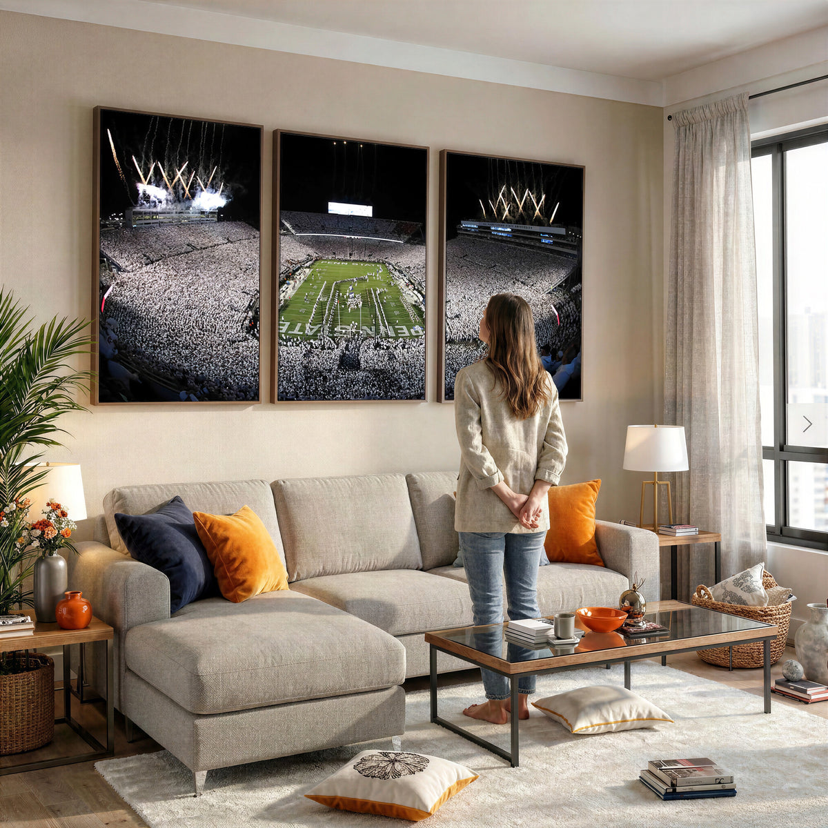 84537-MGV-CV-36X24 - Penn State Beaver Stadium Canvas Wall Art - Nittany Lions Football Print