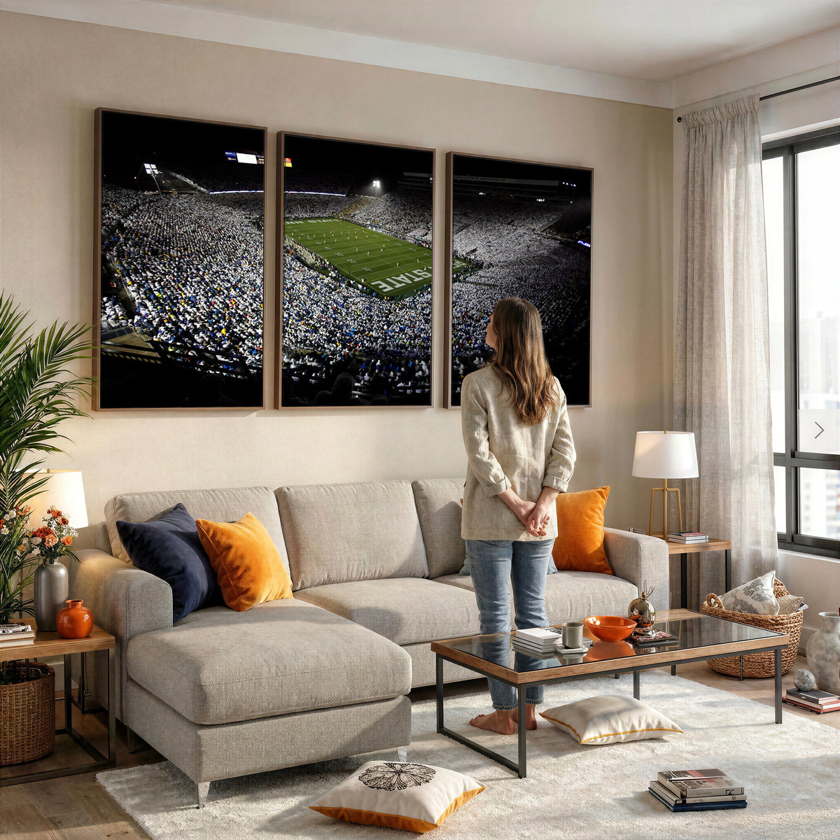 96825-MGV-CV-36X24 - Penn State Football Stadium Wall Art - Beaver Stadium Canvas Print