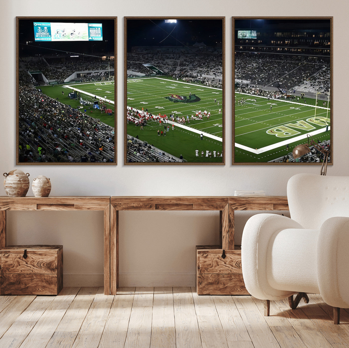 81740-MGV-CV-36X24-UAB Blazers Football Team Print - Birmingham Protective Stadium Wall Art Canvas Print