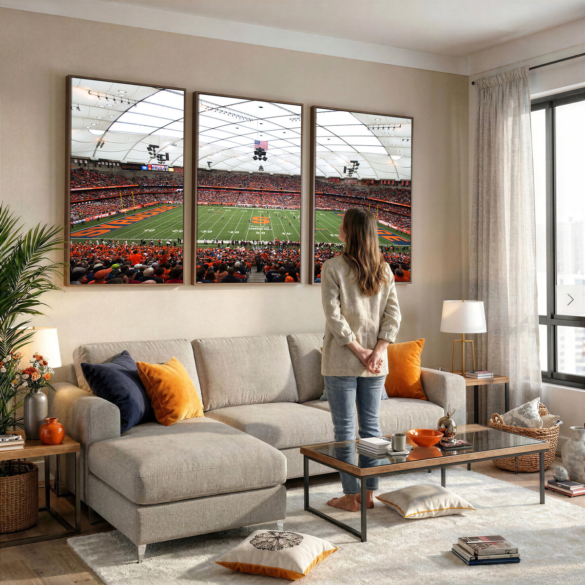 78104-MGV-CV-36X24 - Syracuse University Orange Football Team Print, Syracuse