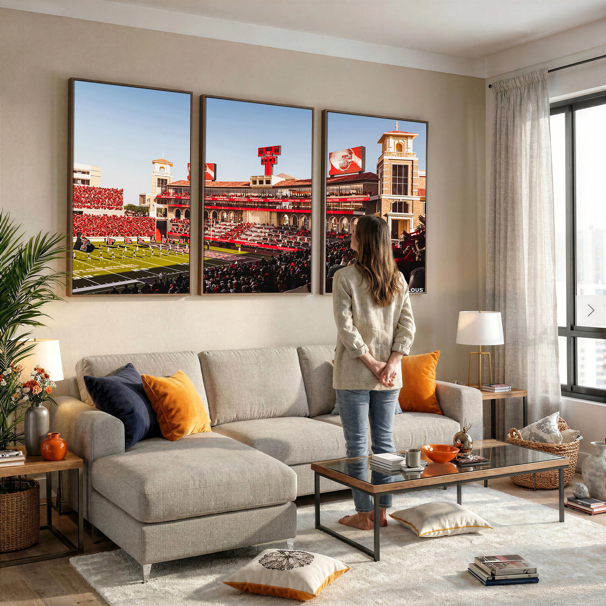 89744-MGV-CV-36X24 - Jones AT&T Stadium Texas Tech Red Raiders Wall Art