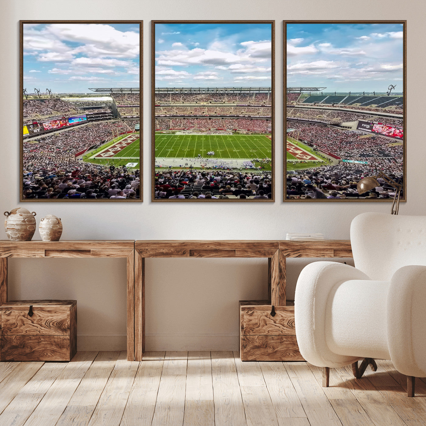 MGV-FC-60X30-3P - The Temple University Owls Athletics Team Print - Philadelphia Lincoln Financial Field Stadium Wall