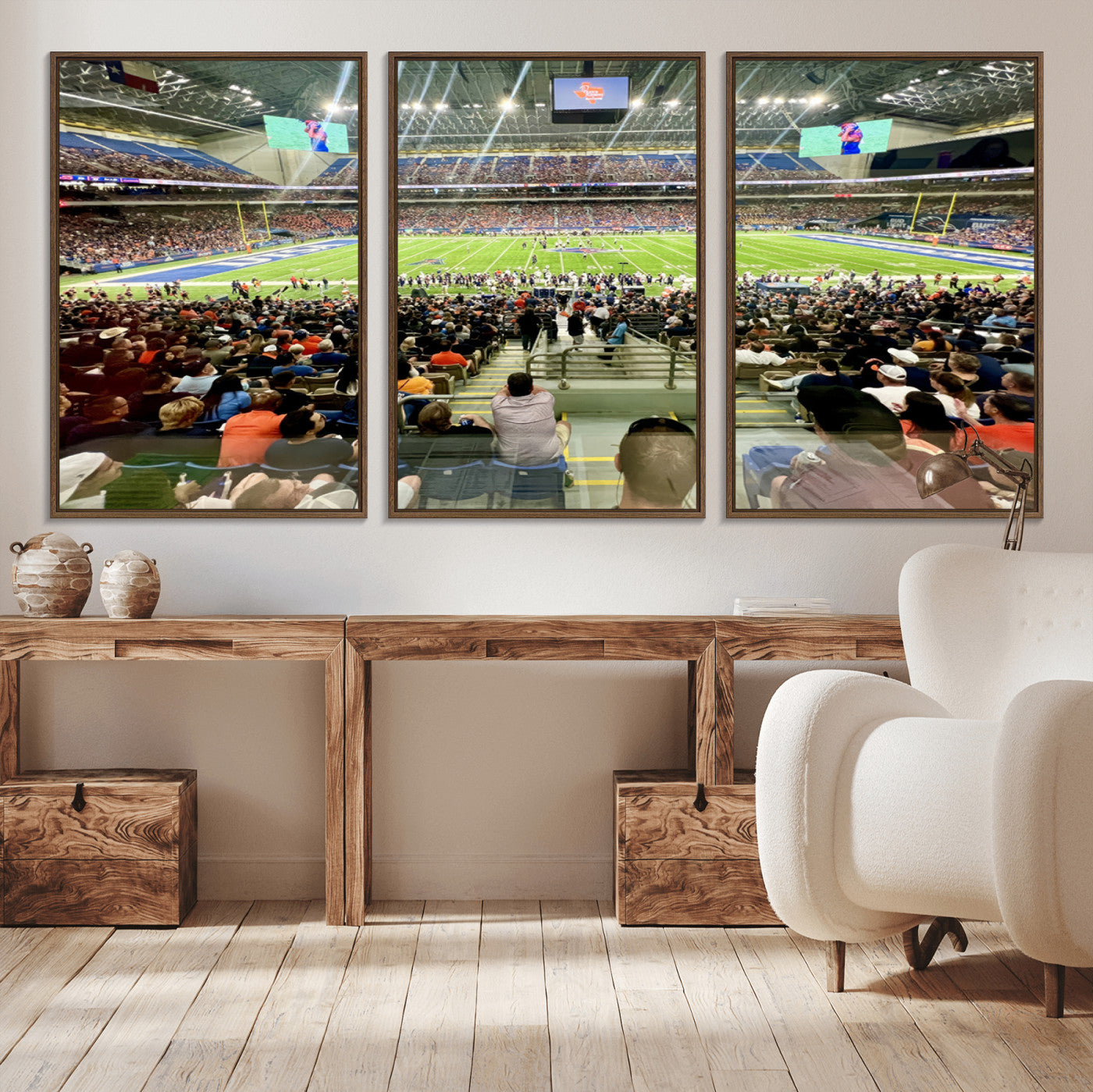 57279-MGV-CV-36X24-The University of Texas at San Antonio Roadrunners Football Team Print - San Antonio Alamodome Wall