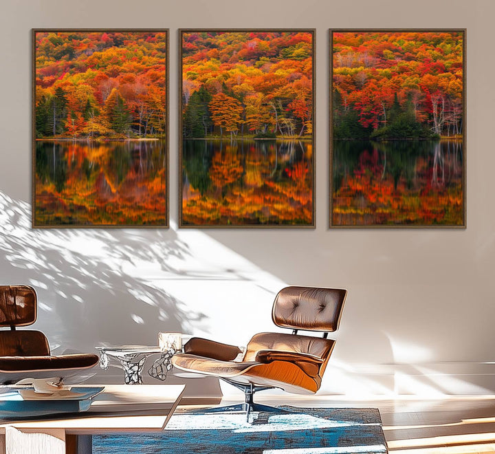 Fall Foliage Wall Art featuring autumn reflections.