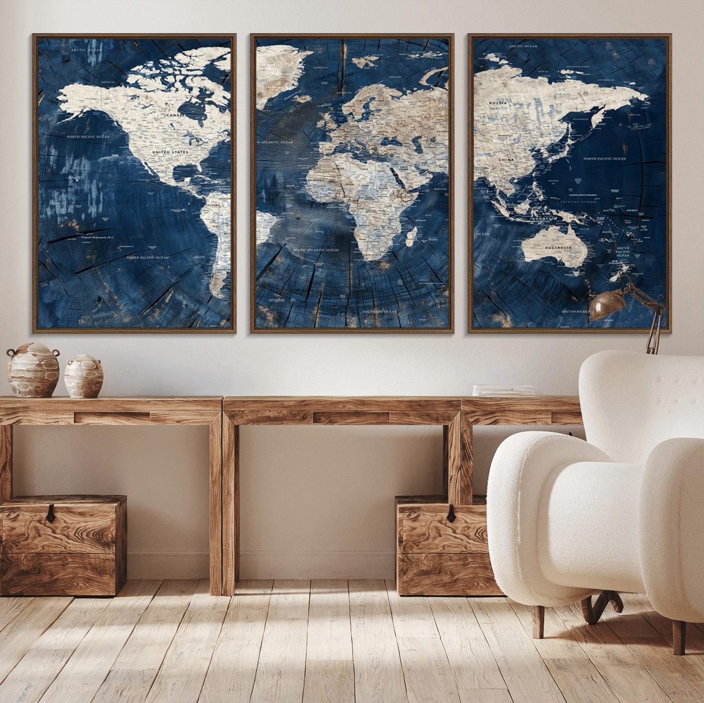 MGV-FC-60X30-3P - Push Pin World Map Canvas Print – Framed Wall Art for Couples to Track Their Travels – Anniversary