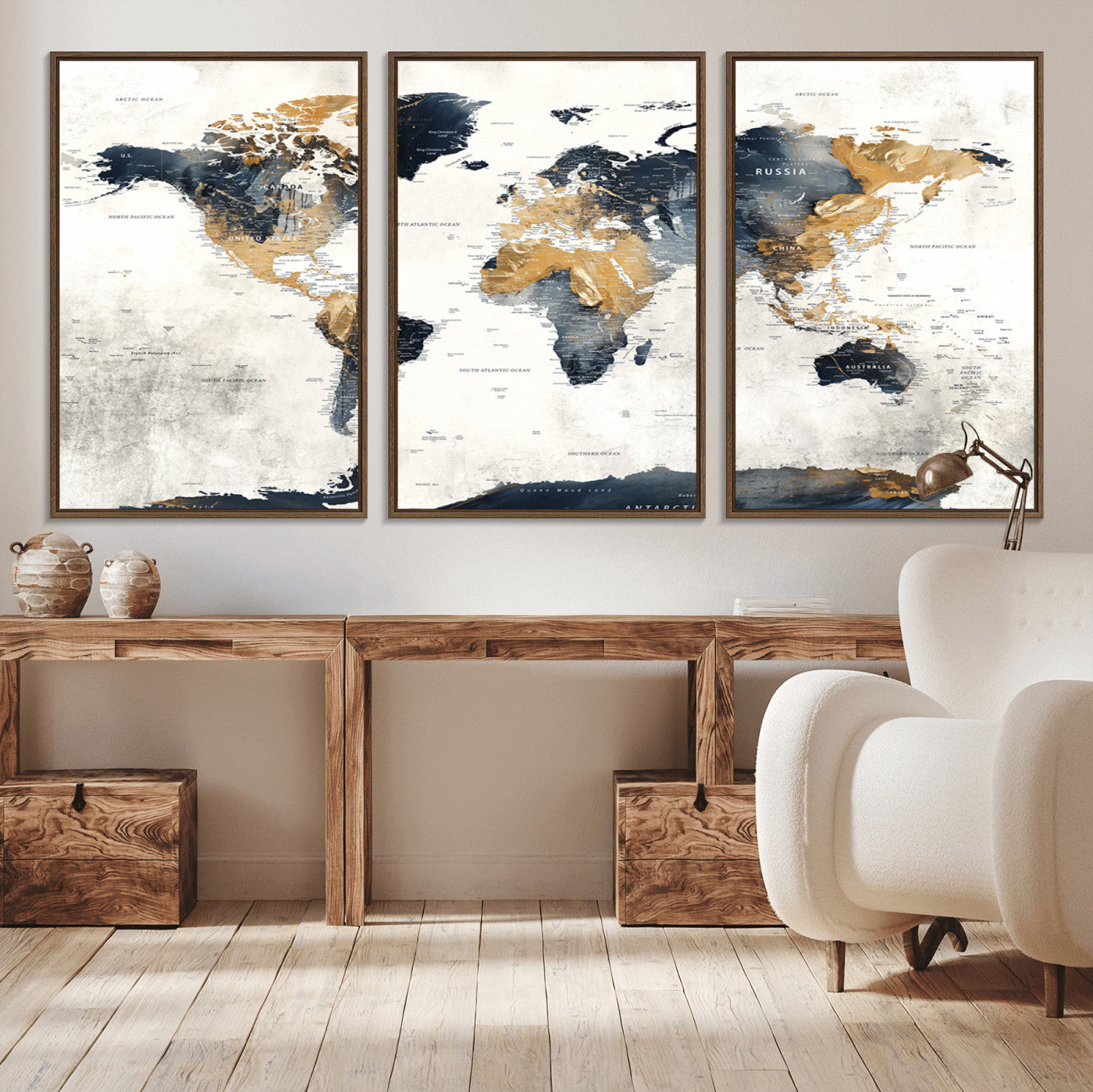 72479-MGV-CV-36X24-Push Pin World Map Canvas Print – Travel Tracker Wall Art for Couples, Perfect Anniversary Gift for Home or Office Decor
