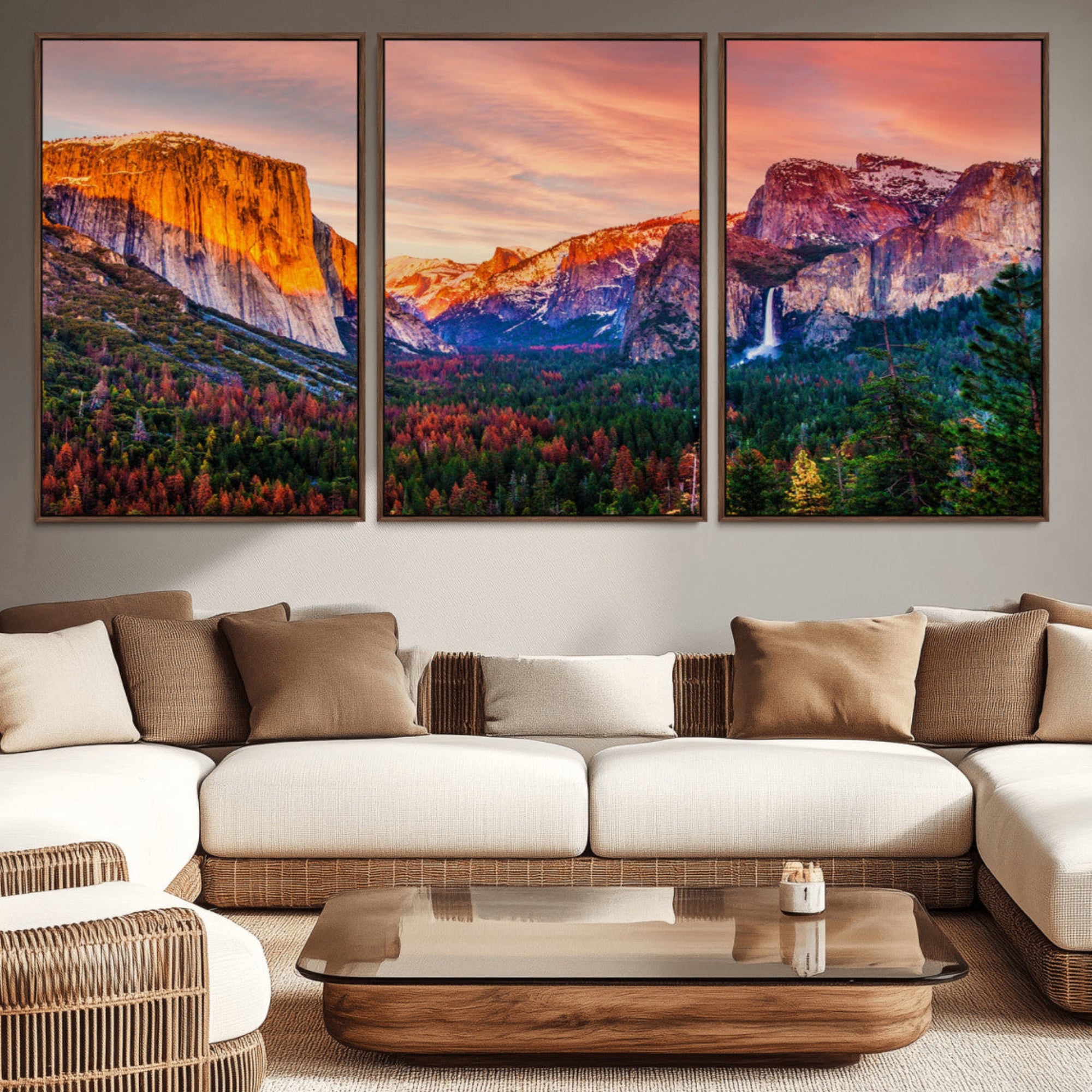 24519-MGV-CV-36X24-Yosemite Nal Park Wall Art Landscape Canvas Print El Capitan