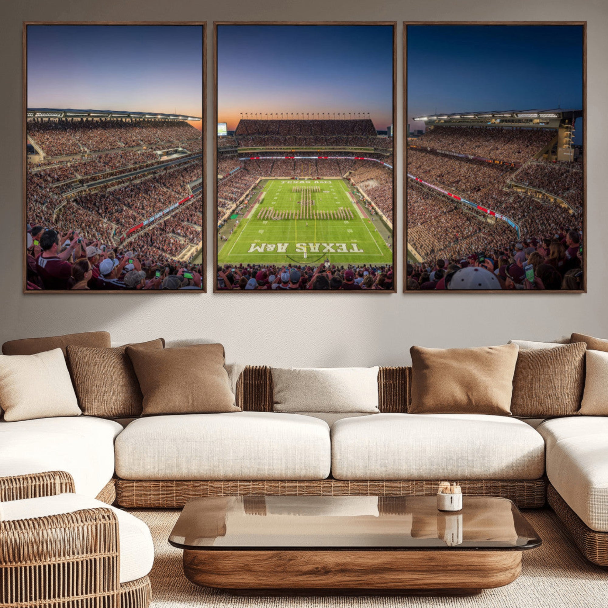 17421-MGV-CV-36X24-Kyle Field Wall Art Print | Large Texas A&M Aggies Football Canvas Print for Sports Enthusiasts |