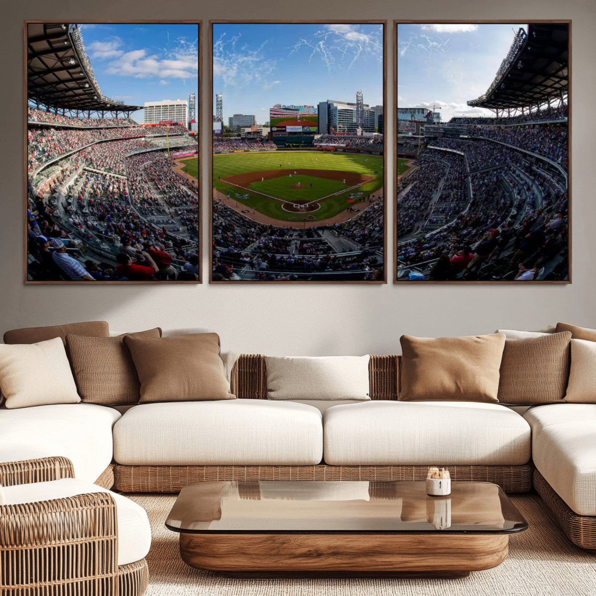 78608-MGV-CV-36X24-Truist Park Stadium Canvas Wall Art - Atlanta Braves Game Day Exclusive Decor