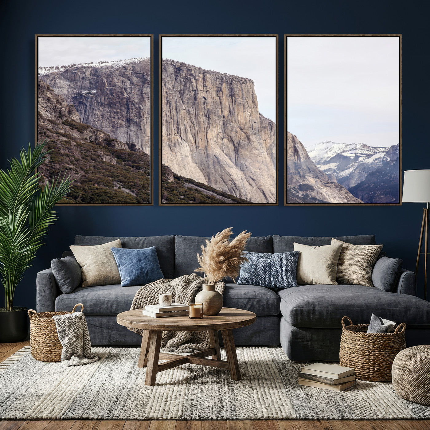 74506434-MGV-CV-36X24 - El Capitan Yosemite Mountain Wall Art – Yosemite Cliff Canvas Print, Rugged Terrain and Timeless Wilderness Decor for Office, Living Room or Cabin