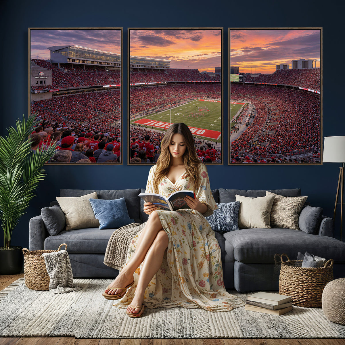 95137596-MGV-CV-36X24 - Stadium Wall Art Canvas Print