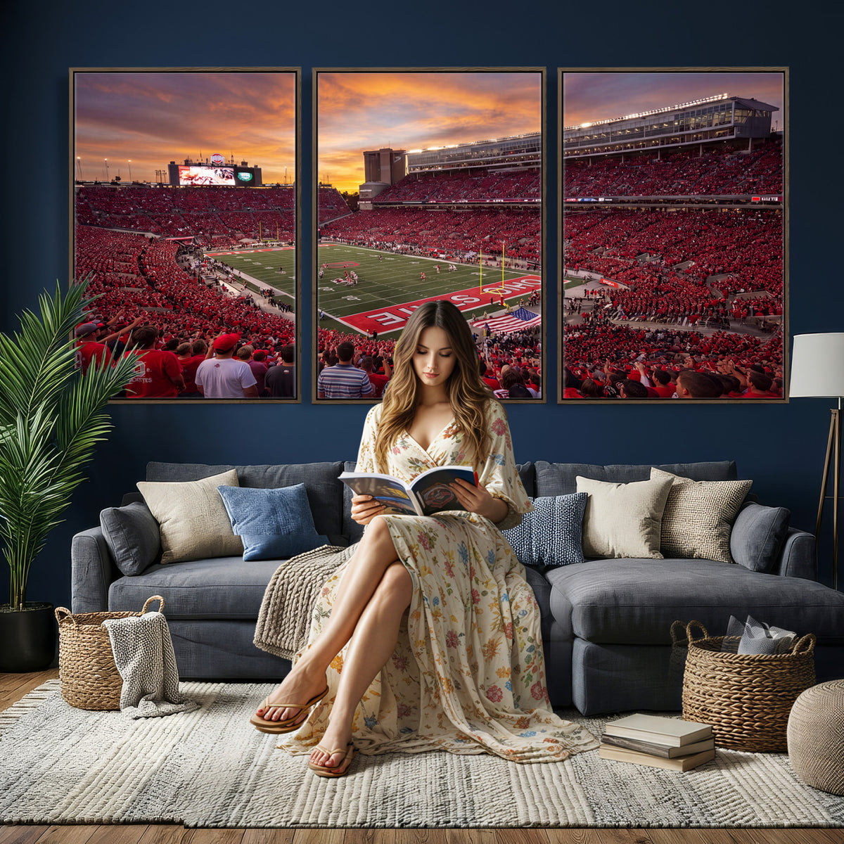 36125328-MGV-CV-36X24 - Stadium Wall Art Canvas Print
