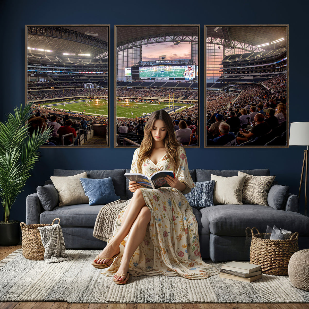 61524160-MGV-CV-36X24 - Stadium Wall Art Canvas Print