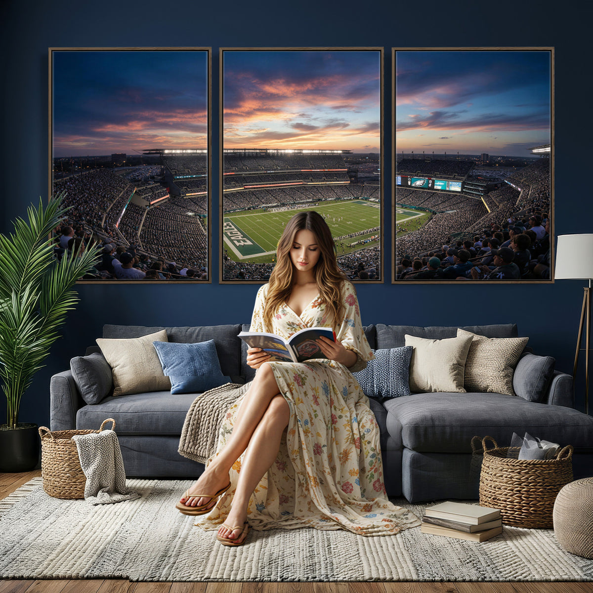 59208973-MGV-CV-36X24 - Stadium Wall Art Canvas Print
