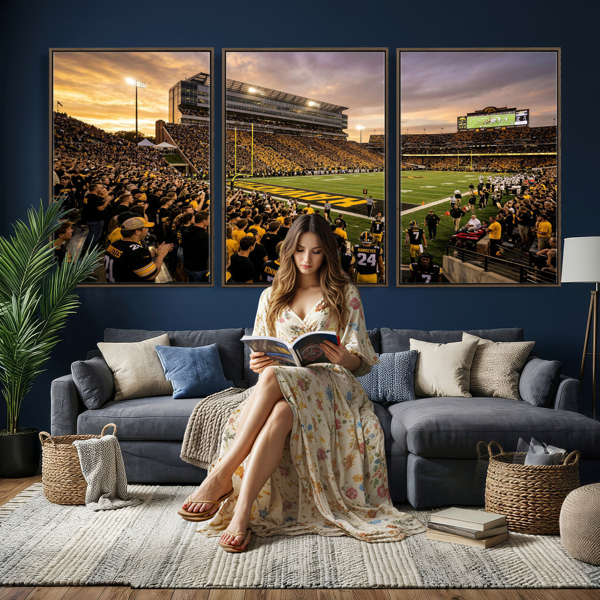 60847729-MGV-CV-36X24 - Stadium Wall Art Canvas Print
