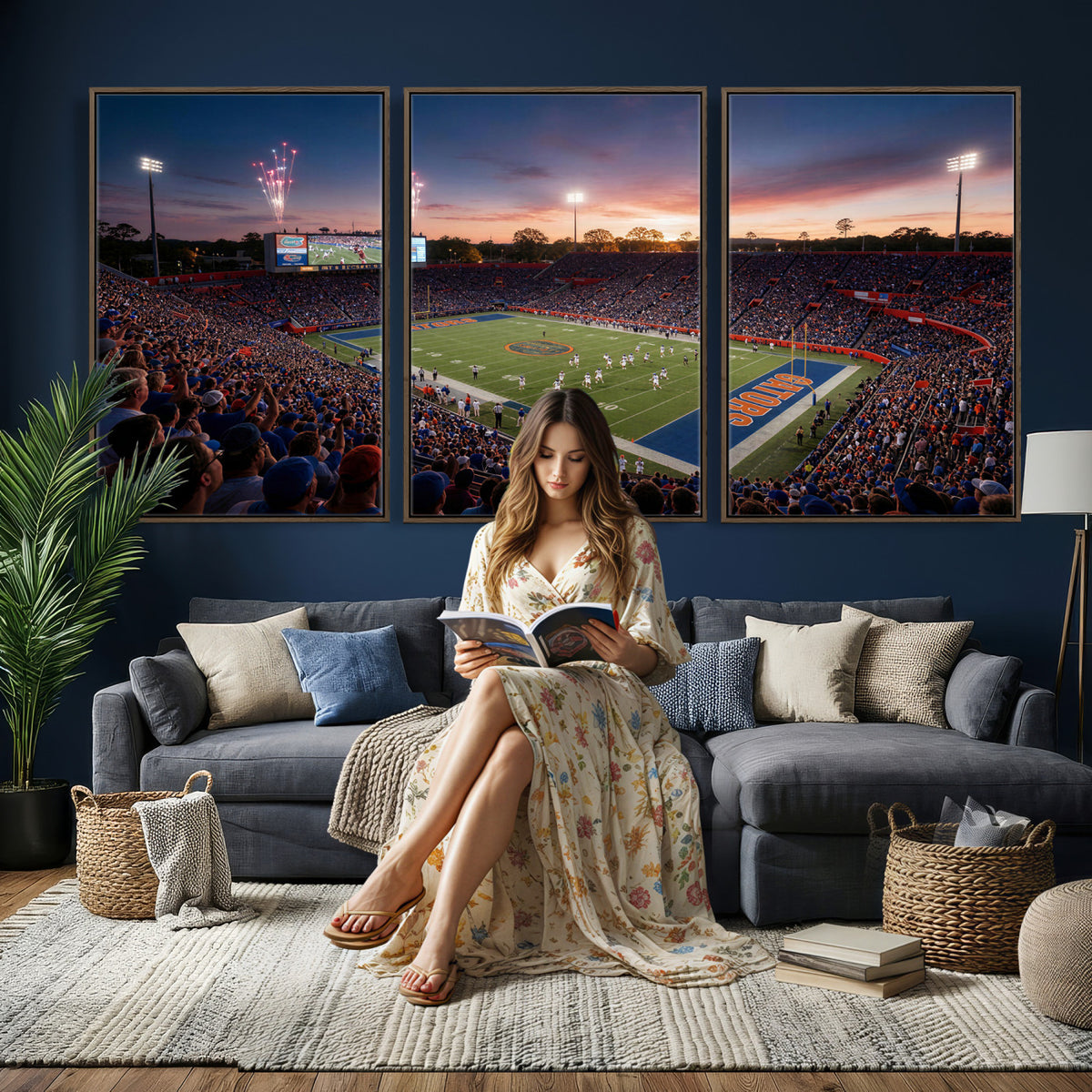42817292-MGV-CV-36X24 - Stadium Wall Art Canvas Print